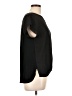 INC International Concepts 100% Polyester Black Short Sleeve Blouse Size L - photo 4