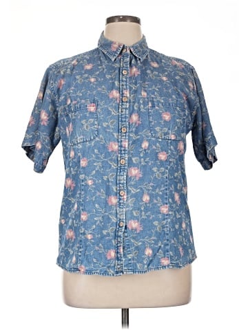 Classic Blues Short Sleeve Button-Down Shirt (view 1)