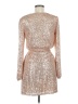 Crystal Sky Metallic Gold Cocktail Dress Size M - photo 2
