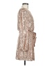 Crystal Sky Metallic Gold Cocktail Dress Size M - photo 4