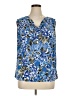 Laura Scott Blue Sleeveless Blouse Size XL - photo 1