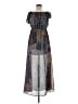 Lulus 100% Polyester Print Blue Casual Dress Size M - photo 1