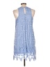 Francesca's 100% Polyester Blue Casual Dress Size L - photo 2
