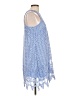 Francesca's 100% Polyester Blue Casual Dress Size L - photo 4