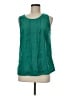 Merona 100% Polyester Teal Sleeveless Blouse Size M - photo 1