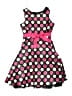 Rare Editions 100% Polyester Polka Dots Pink Dress Size 10 - photo 1