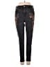 Topshop Floral Black Jeans Size 30 waist - photo 1