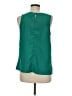 Merona 100% Polyester Teal Sleeveless Blouse Size M - photo 2