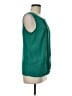 Merona 100% Polyester Teal Sleeveless Blouse Size M - photo 4