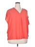 Banana Republic 100% Polyester Orange Short Sleeve Blouse Size XXL - photo 1