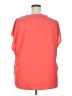 Banana Republic 100% Polyester Orange Short Sleeve Blouse Size XXL - photo 2