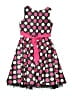 Rare Editions 100% Polyester Polka Dots Pink Dress Size 10 - photo 2