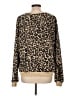 Maeve Animal Print Brown Pullover Sweater Size L - photo 2