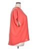 Banana Republic 100% Polyester Orange Short Sleeve Blouse Size XXL - photo 4