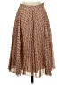 WAYF 100% Polyester Chevron-herringbone Brown Casual Skirt Size XS - photo 2