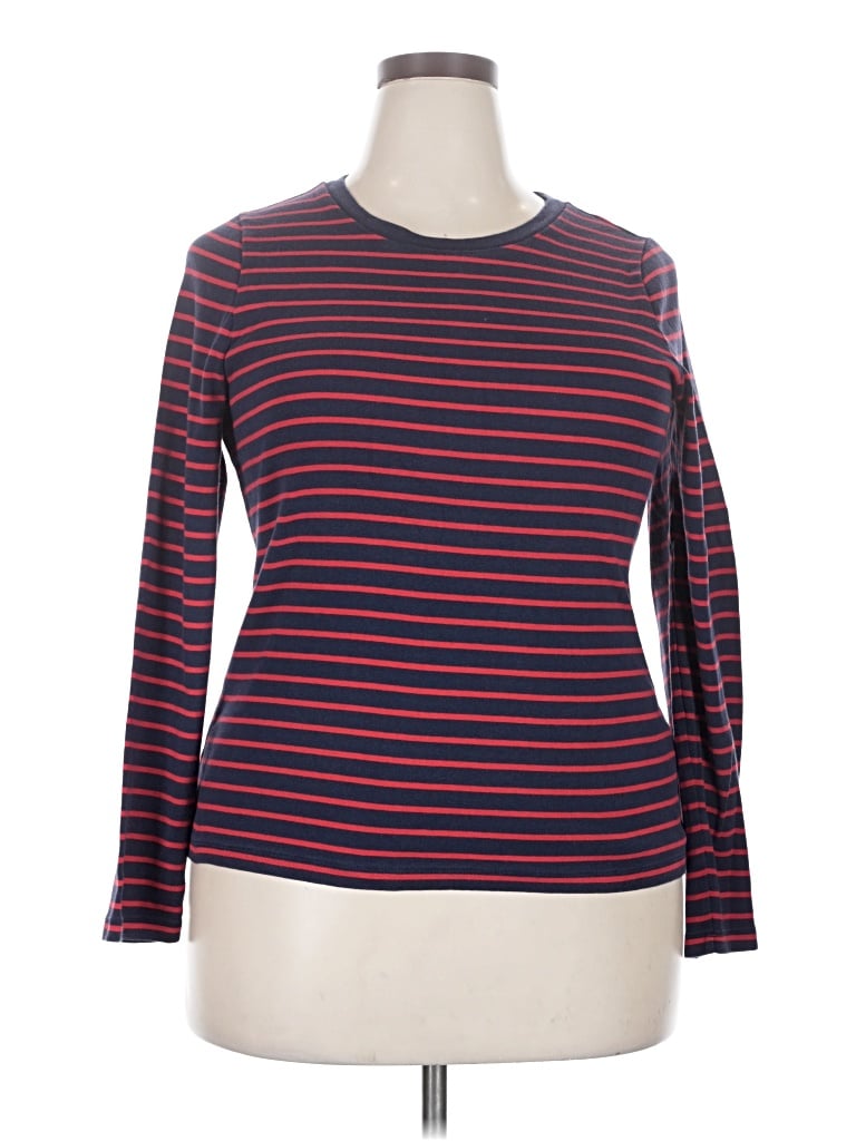 Pre-owned Jcrew Long Sleeve T-shirt In Red