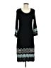 Etcetera Chevron-herringbone Black Casual Dress Size M - photo 1