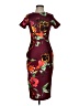 Alexia Admor Graphic Burgundy Cocktail Dress Size XS - photo 1