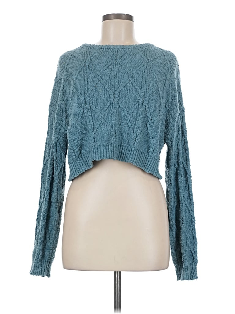 Pre-owned Forever 21 Pullover Sweater In Teal