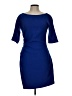 Lela Rose Solid Blue Cocktail Dress Size 10 - photo 1