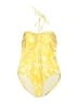 Hermoza Paisley Yellow One Piece Swimsuit Size 10 - photo 1