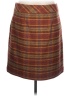 Talbots 100% Polyester Plaid Brown Casual Skirt Size 10 - photo 2