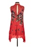 Intimately by Free People 100% Rayon Floral Red Cocktail Dress Size S - photo 2