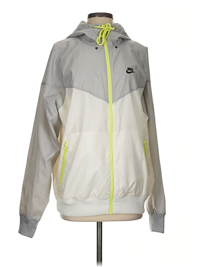 Pre-owned Nike Windbreaker Jacket In Gray