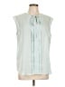 Ann Taylor Green Sleeveless Blouse Size L - photo 1
