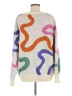 Bailey Rose 100% Acrylic Color Block Ivory Pullover Sweater Size M - photo 2