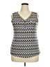 Perseption Concept Blue Sleeveless Blouse Size XL - photo 1