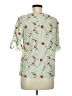 Kindred 100% Polyester Green Short Sleeve Blouse Size M (petite) - photo 2