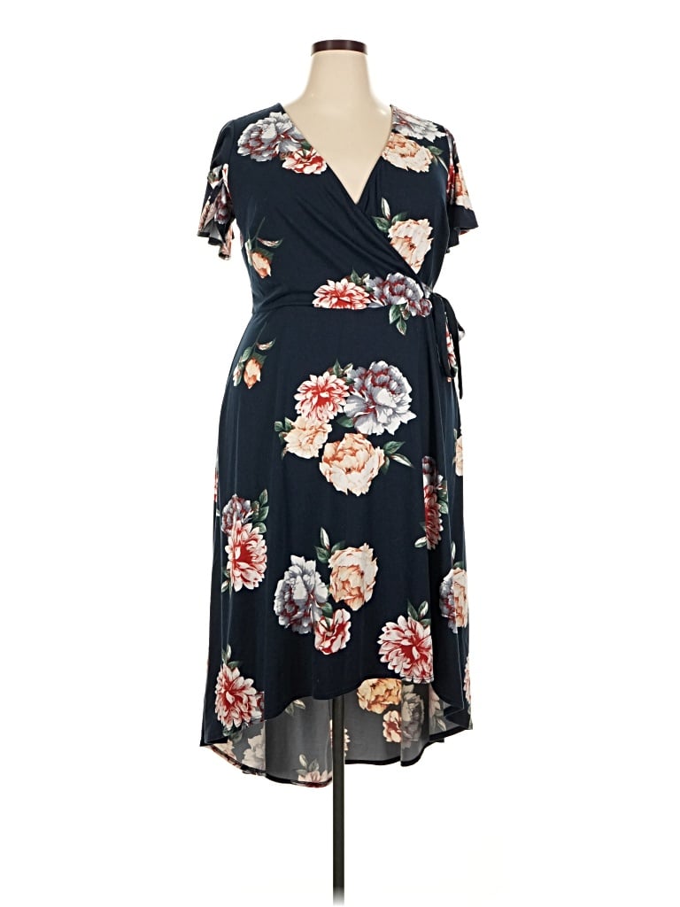 Pre-owned Fortune + Ivy Casual Dress In Blue