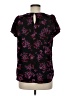 CeCe Black Short Sleeve Blouse Size M - photo 2