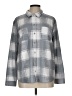 32 Degrees Plaid Gray Long Sleeve Blouse Size L - photo 1