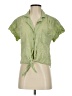 Pilcro Green Short Sleeve Blouse Size S - photo 1