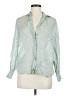 J.Crew Green 3/4 Sleeve Button-Down Shirt Size 6 - photo 1