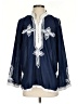 Unbranded Blue Long Sleeve Blouse Size 4 - photo 1