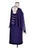 MSK 100% Polyester Solid Purple Cocktail Dress Size XL - photo 4