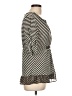 One September Black 3/4 Sleeve Blouse Size L - photo 4