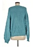 Unbranded 100% Acrylic Solid Teal Pullover Sweater Size M - photo 2