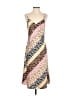 Unbranded 100% Polyester Print Yellow Casual Dress Size S - photo 1