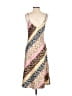Unbranded 100% Polyester Print Yellow Casual Dress Size S - photo 2