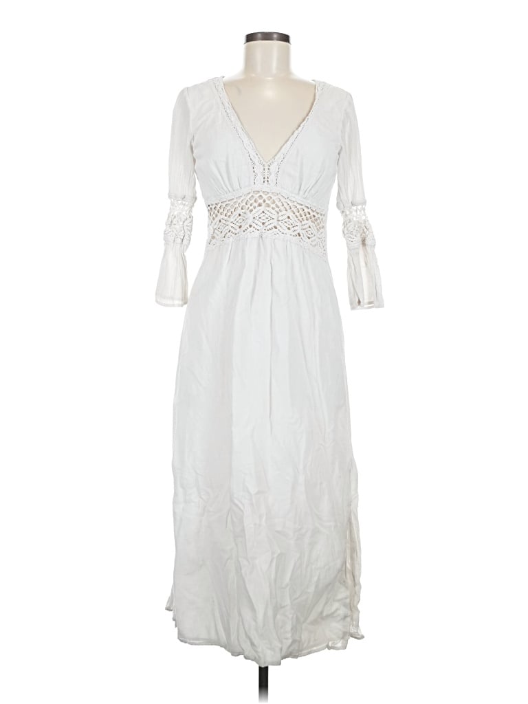 Pre-owned Joie Casual Dress In White