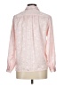 Impressions 100% Polyester Metallic Pink Long Sleeve Blouse Size M (estimated) - photo 2