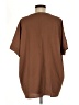 Spin 100% Polyester Brown Short Sleeve Top Size M - photo 2