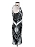 Parker 100% Nylon Graphic Silver Cocktail Dress Size XS - photo 4