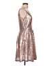 Dressever 100% Polyester Metallic Silver Pink Cocktail Dress Size L - photo 4