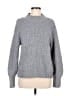 Evereve Solid Gray Turtleneck Sweater Size M - photo 1