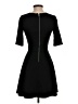 Aqua Solid Black Cocktail Dress Size S - photo 2